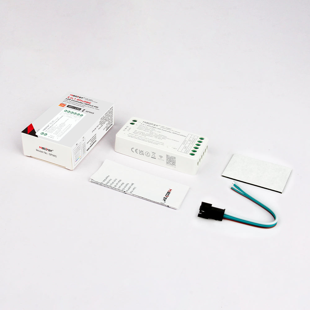 DMX LED Controller (WiFi+2.4G)SPIW5 5 in 1 SPI+