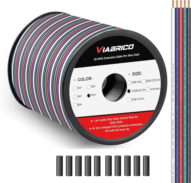VIABRICO RGBW WIRE 12V & 24V