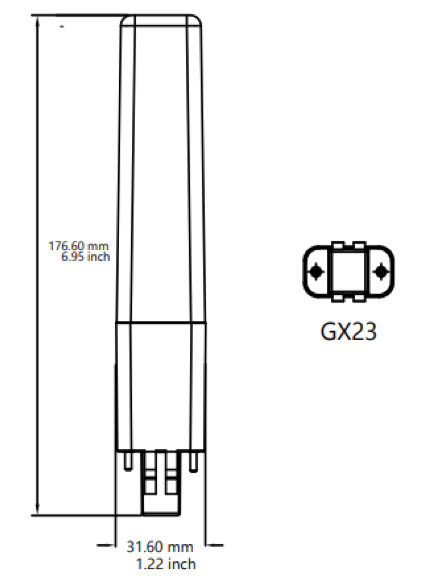 GX23 BULB STAB IN