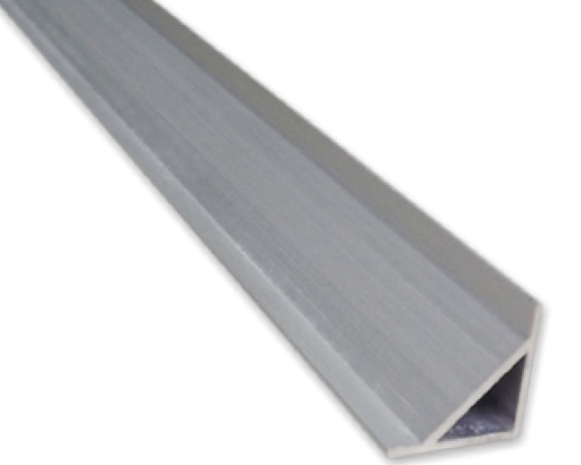 ALUMINUM CHANNEL 8FT, 1/2" CORNER SLIM