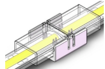 CONNECTOR 2 PIN IP67 STRIP TO STRIP 10MM (5 PACK)