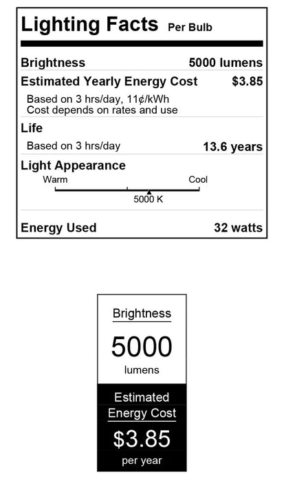 Westinghouse 52251 32 Watt ED28 High Lumen Filament LED Light Bulb 5000K