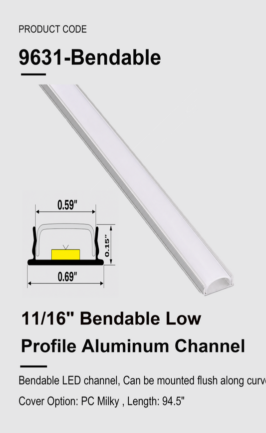 Bendable  LED Aluminum Channel