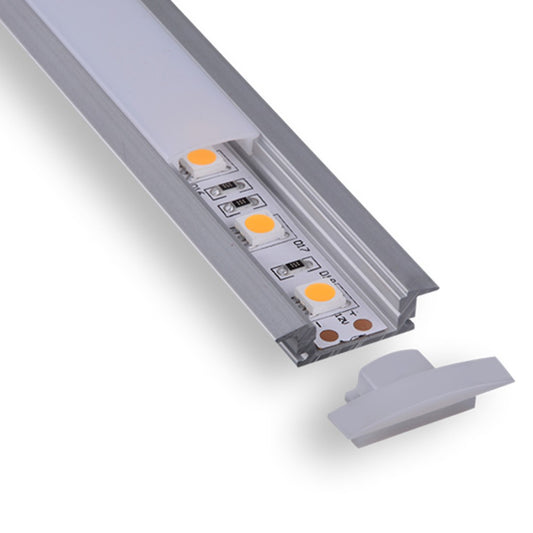 ALUMINUM CHANNEL 8FT, 1" LOW PROFILE