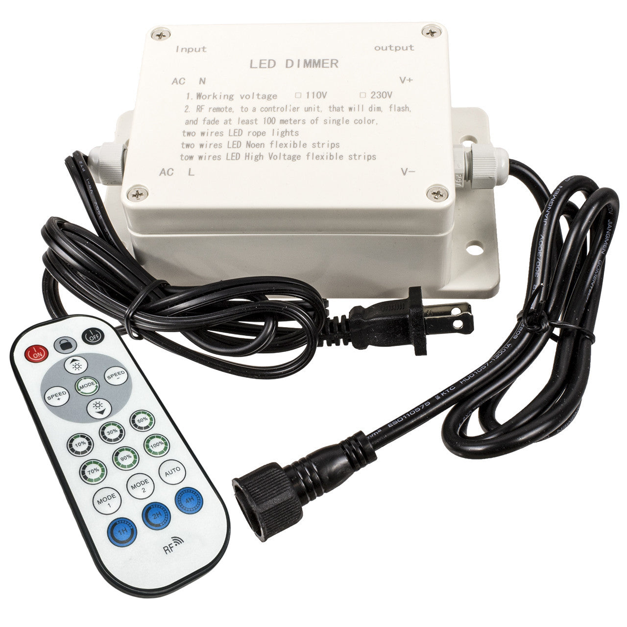 Outdoor Multi-Function LED Neon Rope Light Controller - Dimmer/Fader/Flasher - 120 Volt
