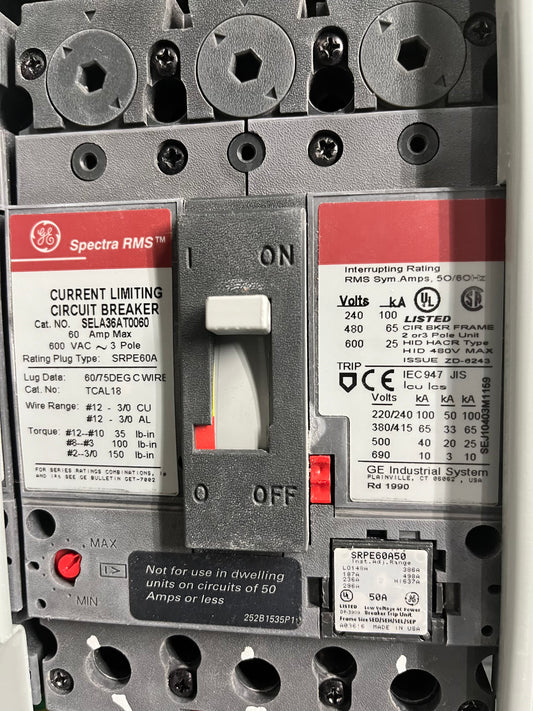 GE DISTRIBUTION 3P 600V 60A