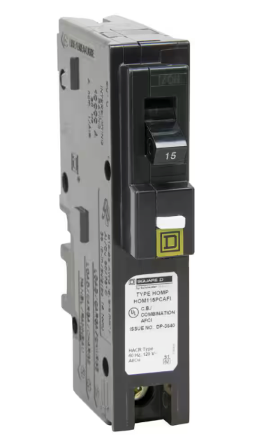 BREAKER SQUARE D ARC FAULT 15amp