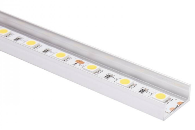 ALUMINUM CHANNEL 8FT, 11/16" FOR 120V STRIP