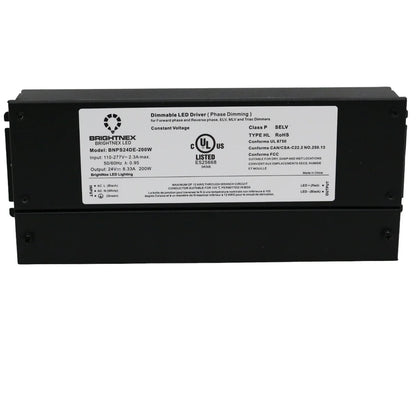 DRIVER 200W 24V ELECTRONIC 100-277V Brightnex