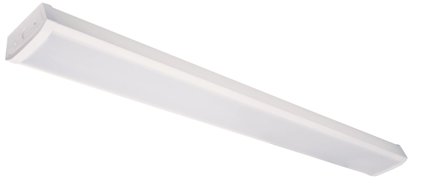 4ft. LED Economy Wrap-Around Fixtures, 40W, 3000K/4000K/5000K WG