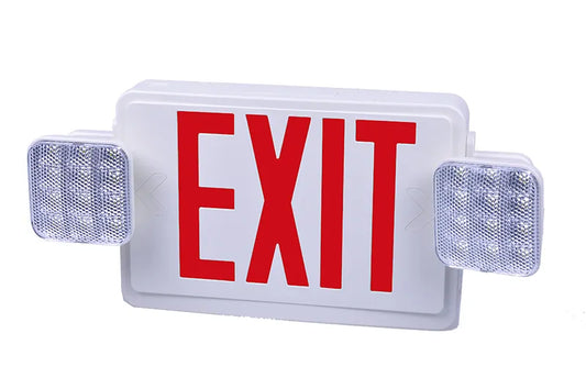 EXIT/EMERGENCY LIGHT COMBO RED
