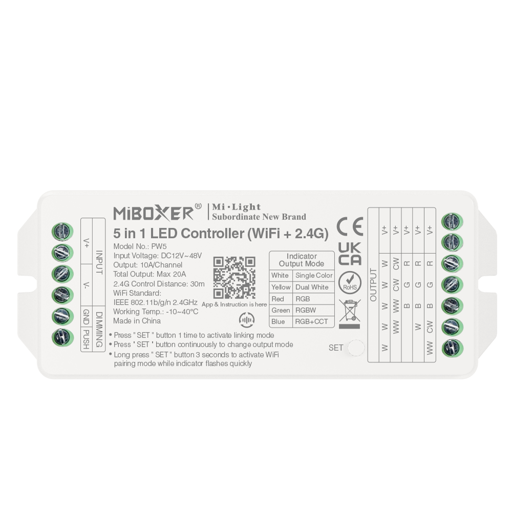 CONTROLLER 5 IN 1 MAX 20A (WiFi+2.4g)
